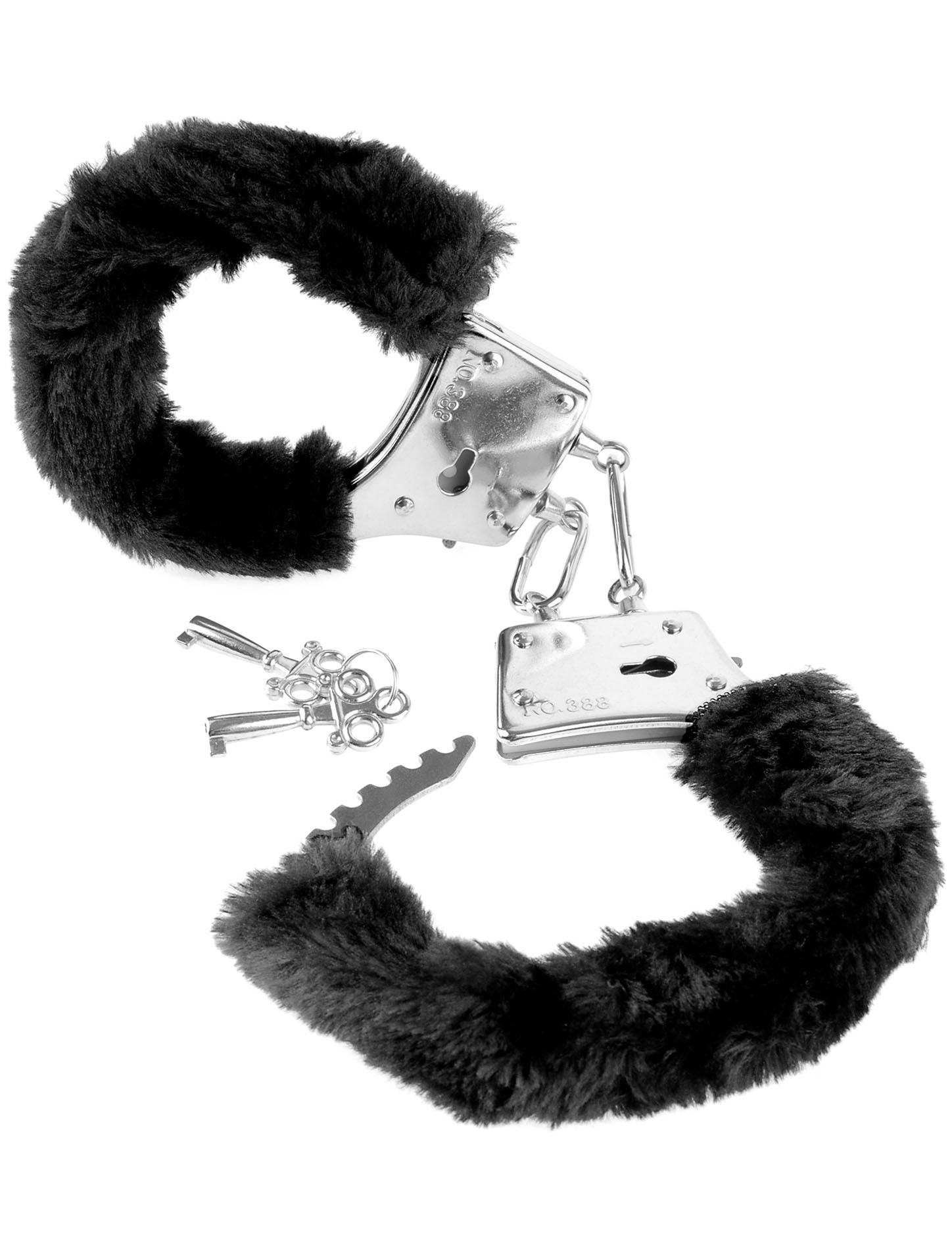 Fetish Fantasy Series Beginner's Furry Cuffs - Black - Imagen 4